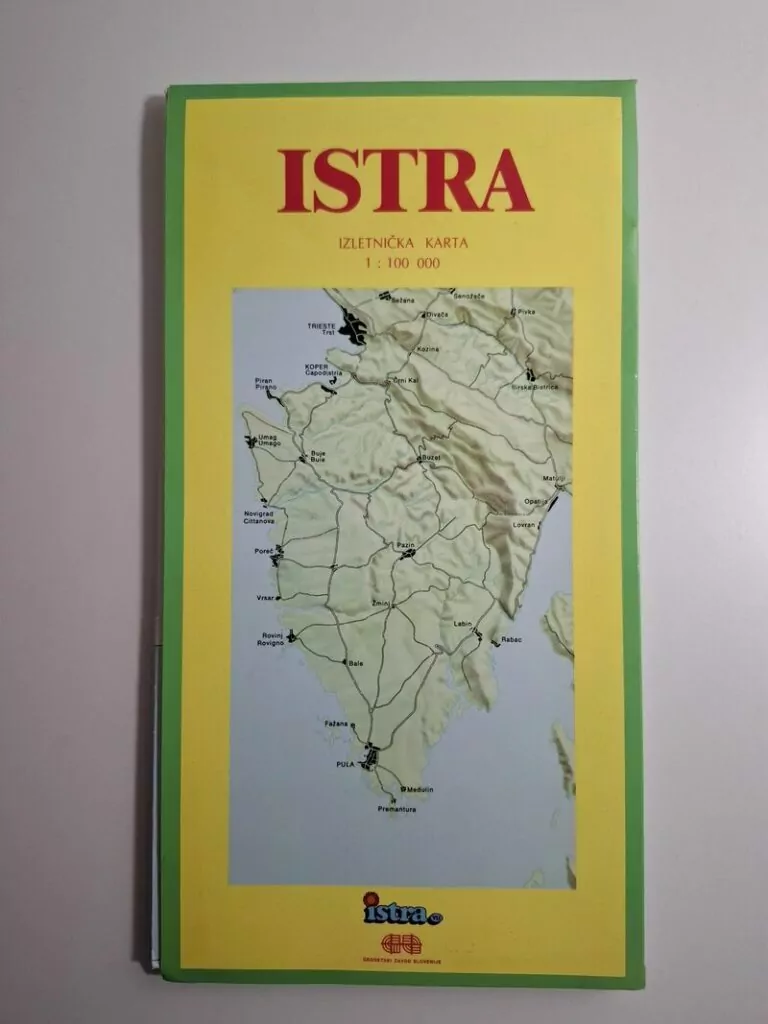 Izletnička karta Istra 1100.000
