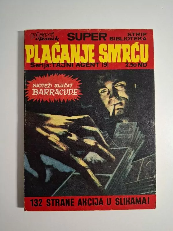 Plavi vjesnik SSB 26 Tajni agent 9 Baraccuda Plaćanje smrću (Super Strip Biblioteka)