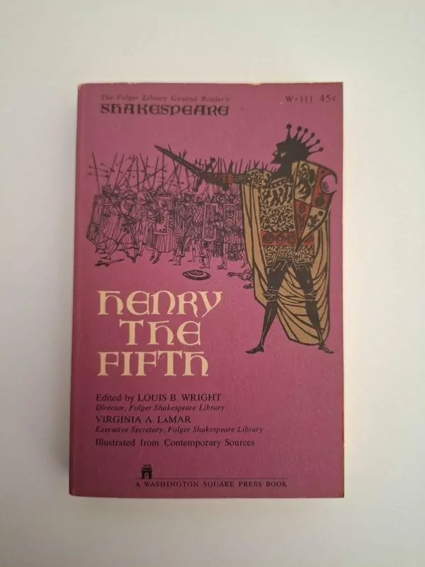 Henry the Fifth (biblioteka Folger Shakespeare Library) William Shakespeare