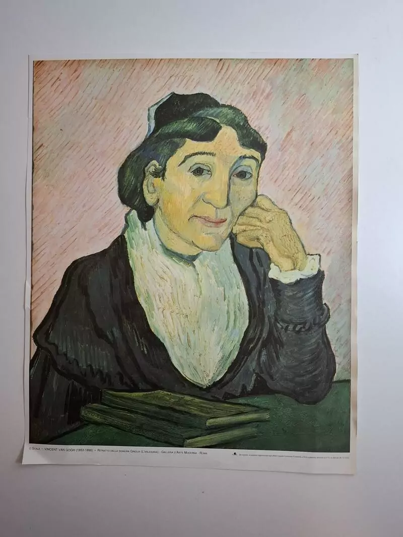 Portret Madame Ginoux (L'Arlesienne) Vincent van Gogh , talijanska reprodukcija (Scala)
