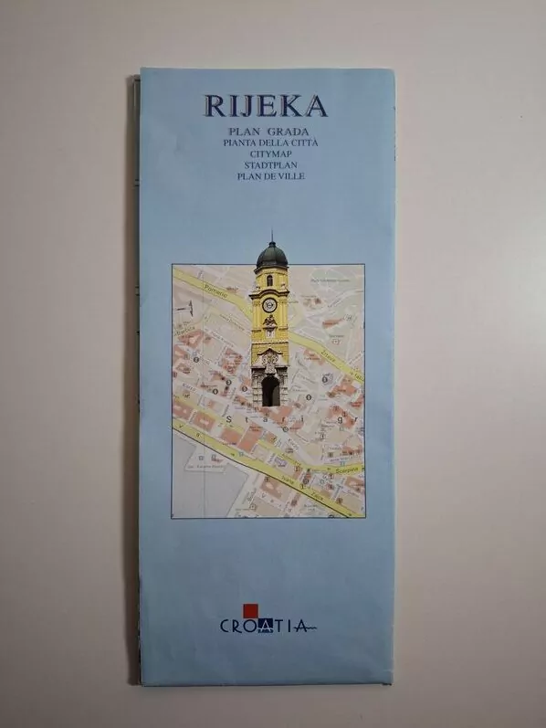 Rijeka - plan grada (city map - stadtplan) TZ Rijeka