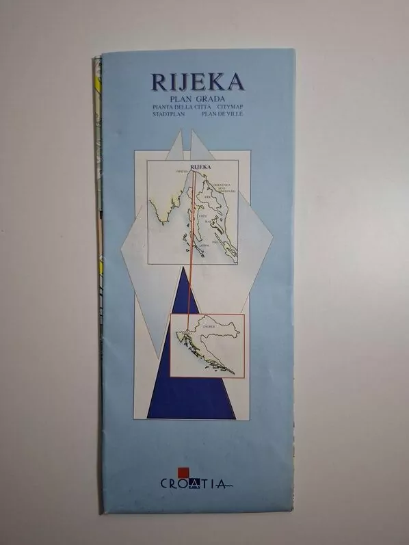 Rijeka - plan grada (city map - stadtplan) TZ Rijeka
