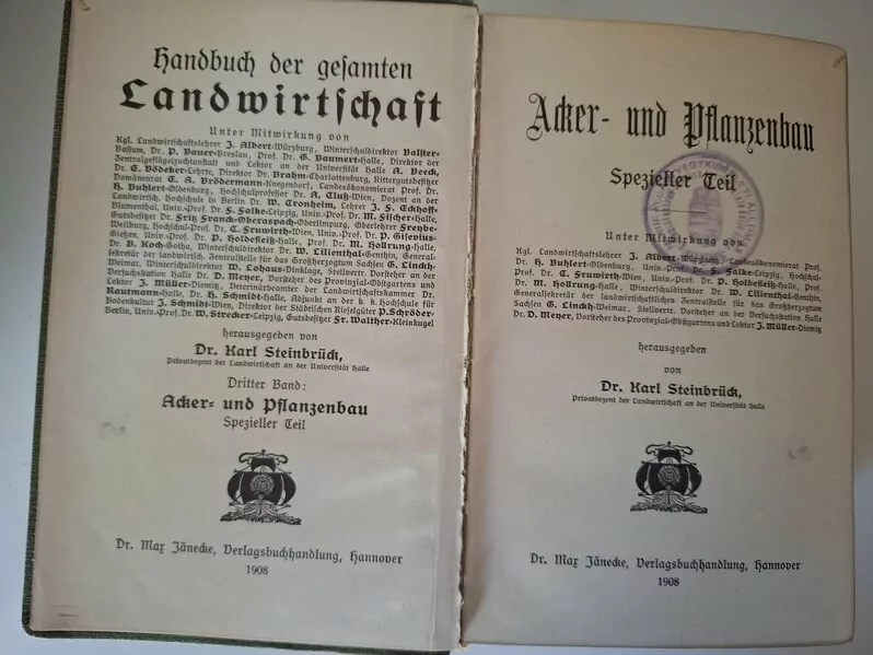 Handbuch der gesamten Landwirtschaft 1908 - Priručnik cjelokupne poljoprivrede III. svezak Ratarstvo i biljogojstvo - Slika 2