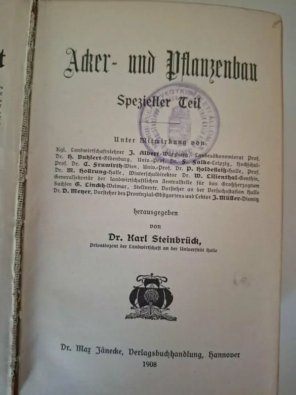 Handbuch der gesamten Landwirtschaft 1908 - Priručnik cjelokupne poljoprivrede III. svezak Ratarstvo i biljogojstvo - Slika 3