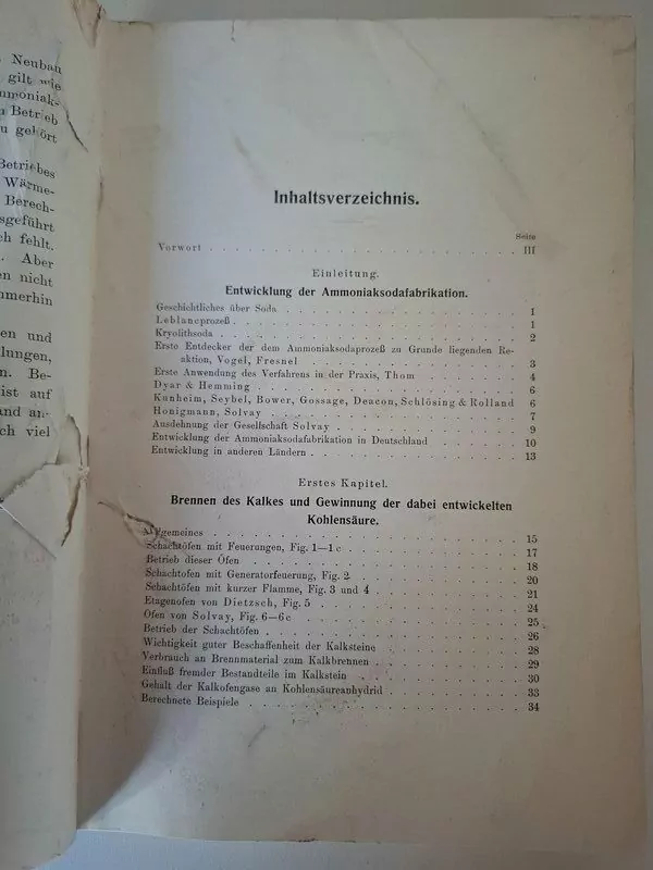 Kemija - Die fabrikation der soda nach dem ammoniakverfahren. H.Schreib 1905 - Slika 3