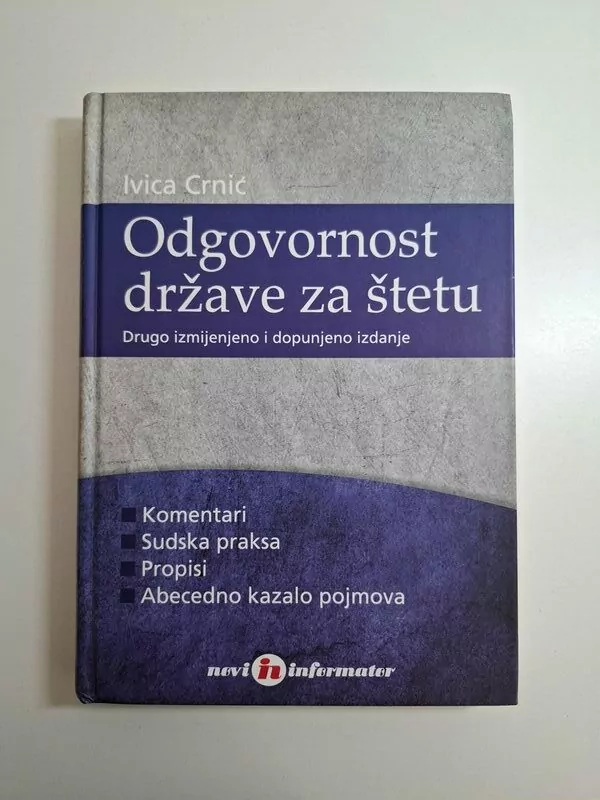 Odgovornost države za štetu - Ivica Crnić (Obvezno pravo - naknada štete)