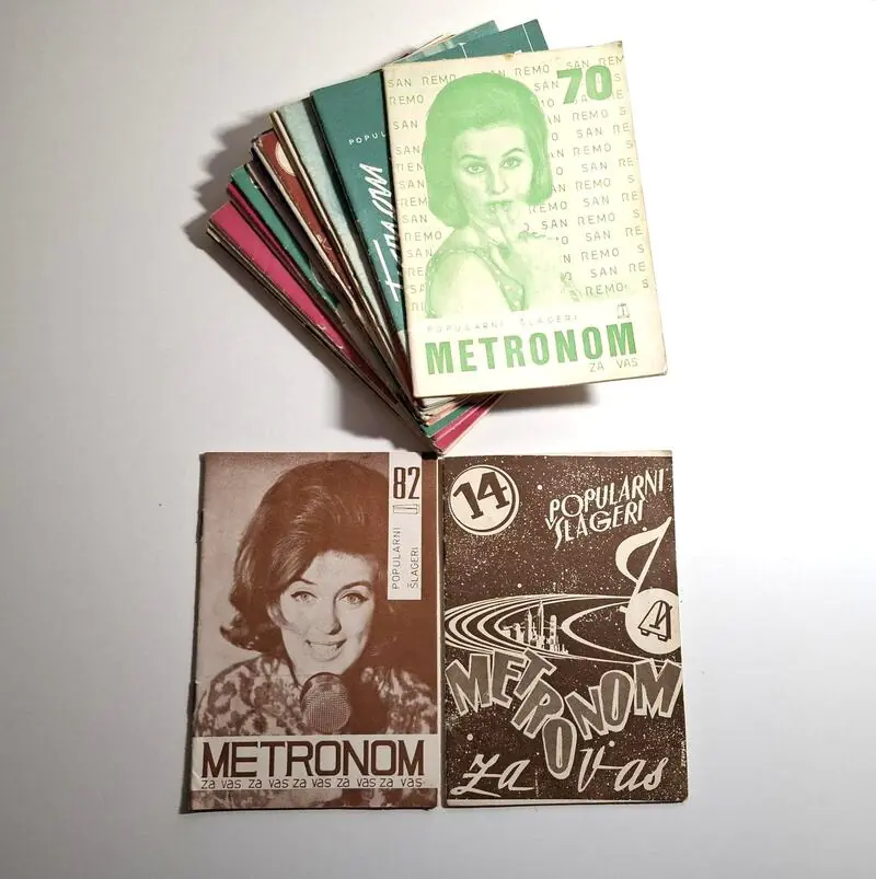 Metronom - glazbeni časopis , lot uključuje 21 komad (1956-1966)