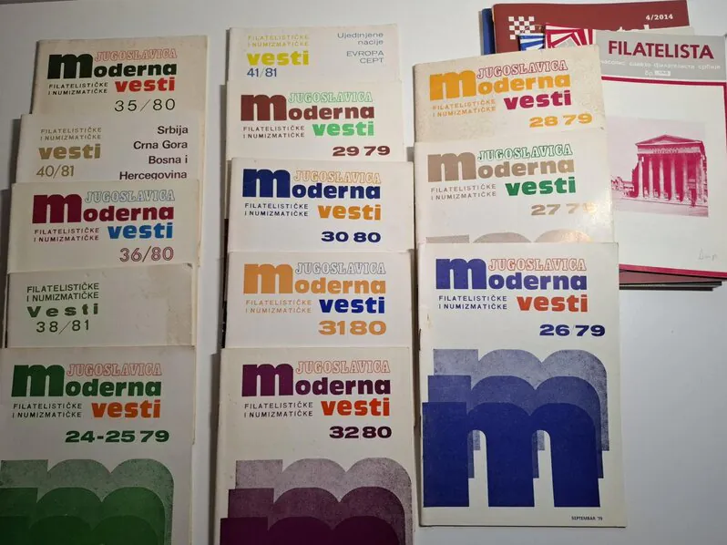 Lot 18 filatelističkih časopisa - Moderna, Filatelista i Hrvatska Filatelija - Slika 3