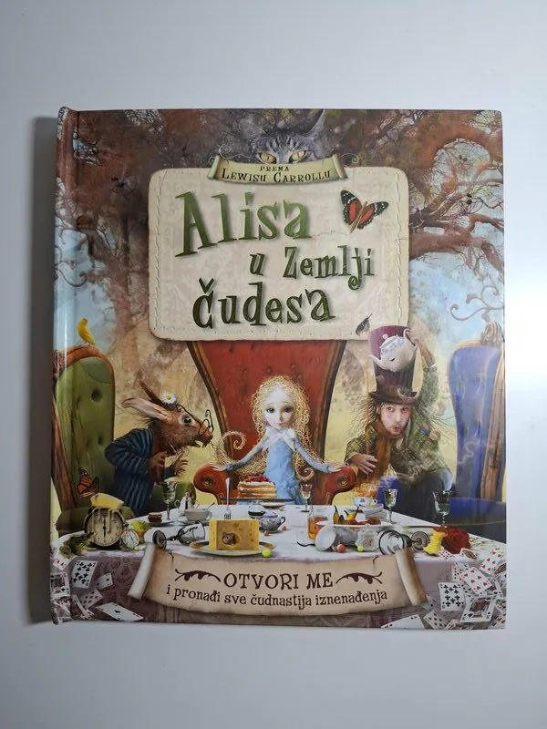 Alisa u zemlji čudesa - posebno opremljena slikovnica - Lewis Carroll, ilustrirao Zdenko Bašić , izdanje Planetopija