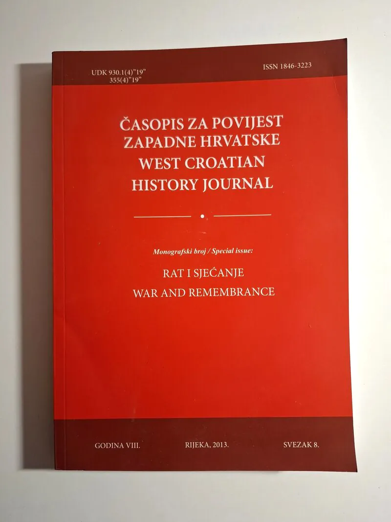 Časopis za povijest zapadne Hrvatske West Croatian History Journal 82013
