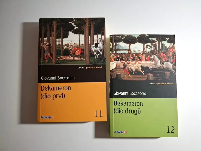 Dekameron 1,2 komplet - Giovanni Boccaccio , Lektira popularni klasici Jutarnji List