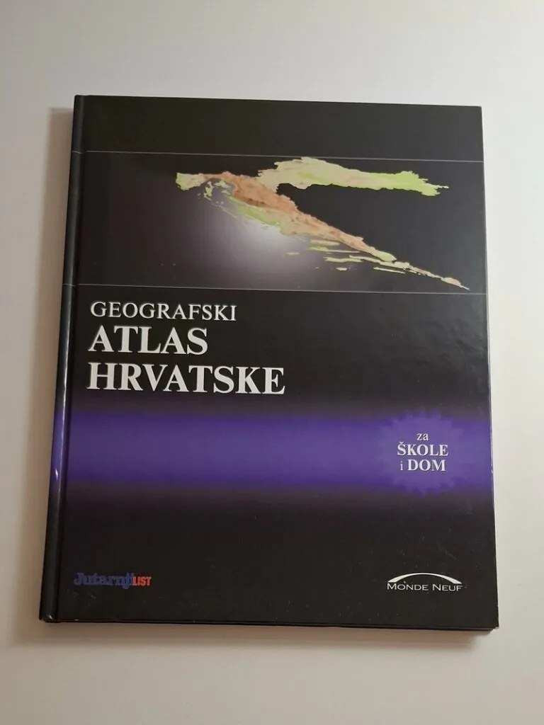 Geografski Atlas Hrvatske za škole i dom, Jutarnji List - Monde Neuf