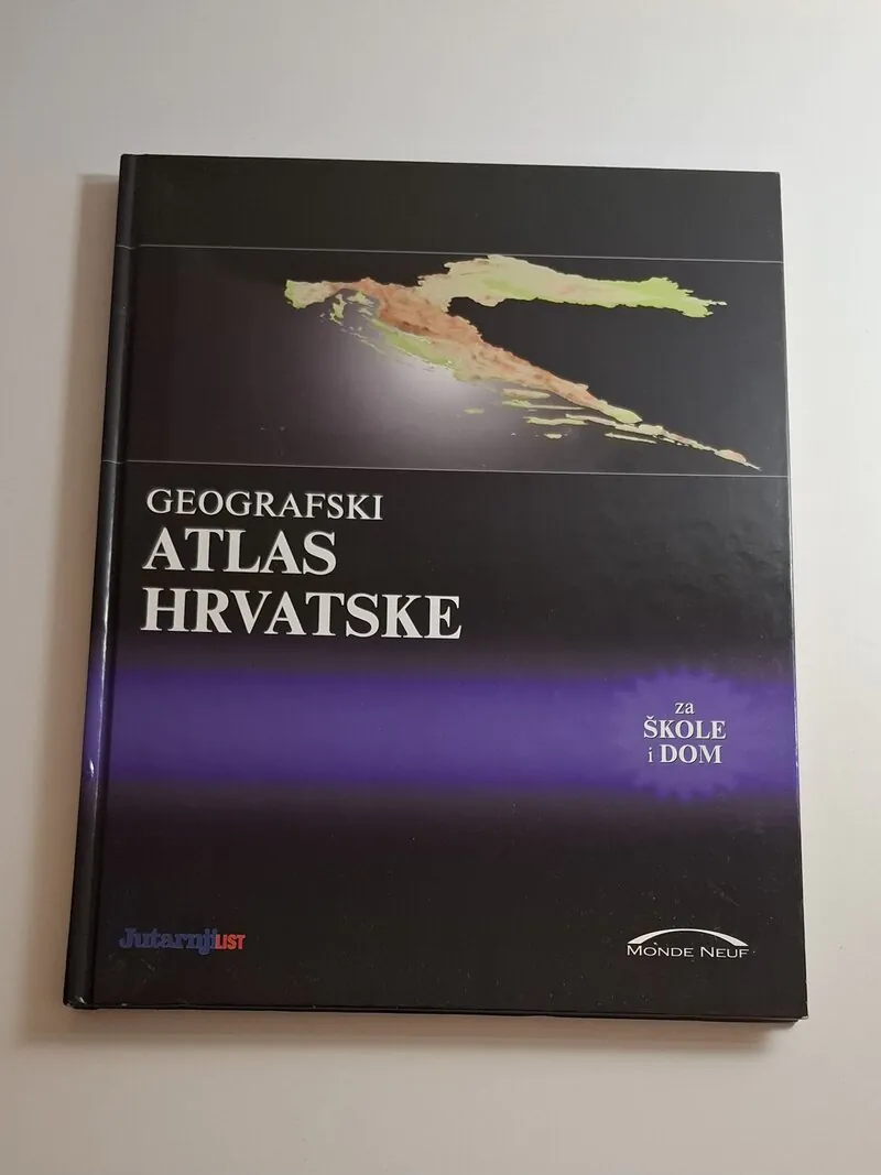 Geografski Atlas Hrvatske za škole i dom, Jutarnji List - Monde Neuf