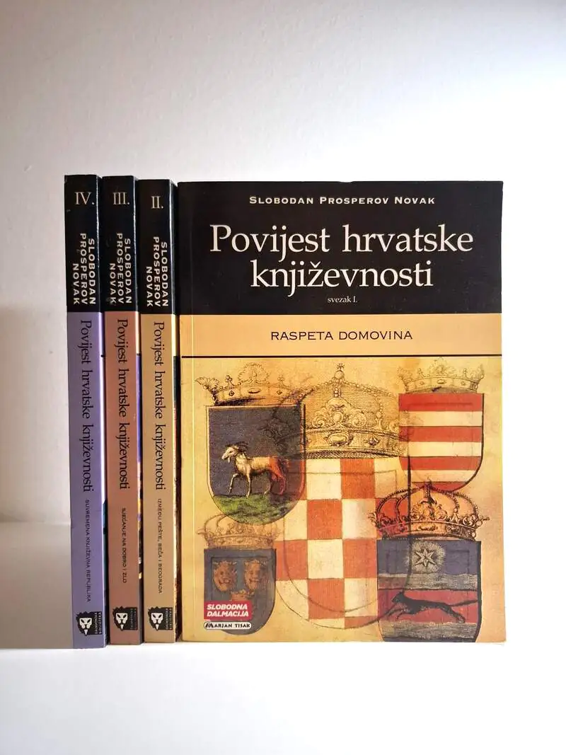 Povijest hrvatske književnosti I-IV komplet , Slobodan Prosperov Novak