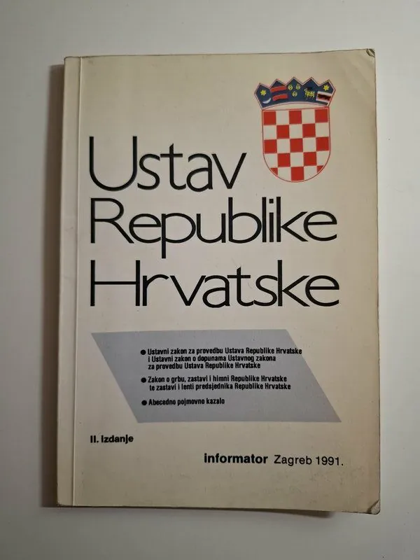 Ustav Republike Hrvatske - Informator 1991