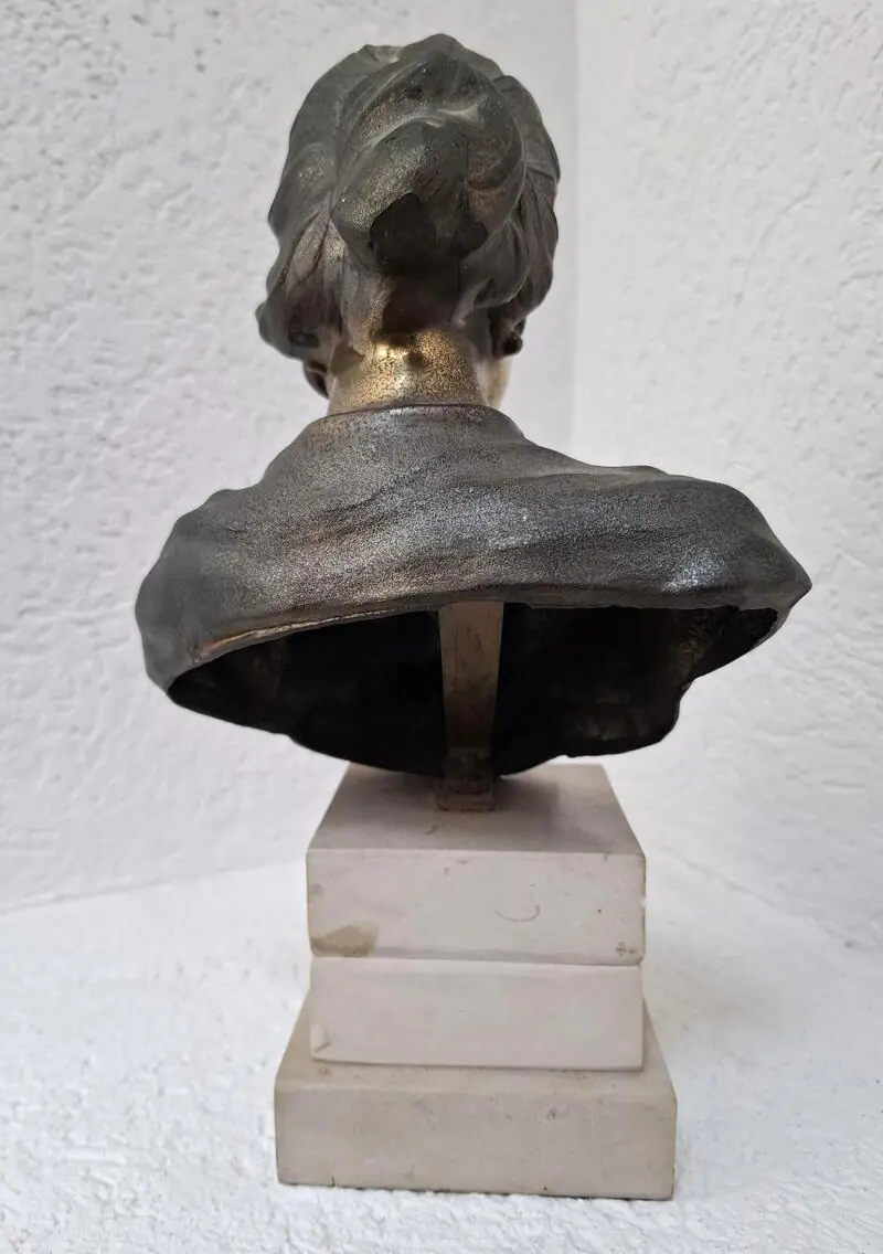 Maternità : Majka s djetetom - talijanska brončana skulptura - Slika 4