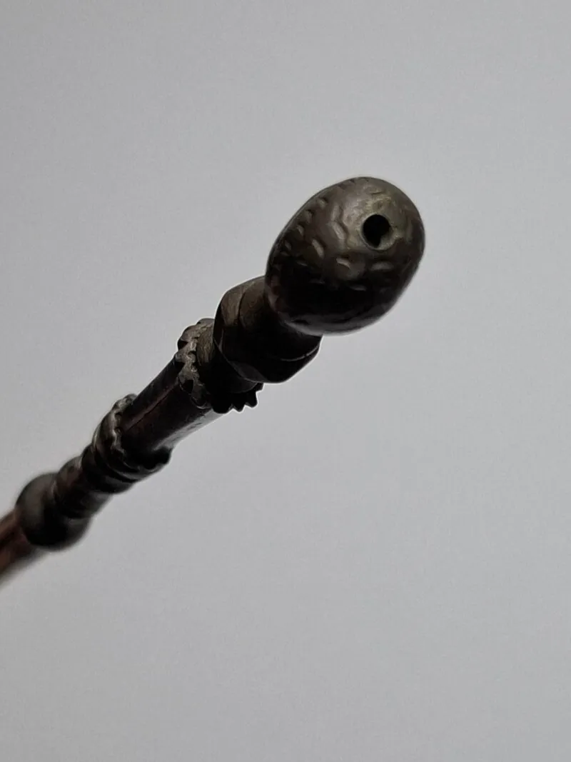 KANUN - ornamentirani metalni štapić s glavom na vrhu - tok za iglu - Slika 4