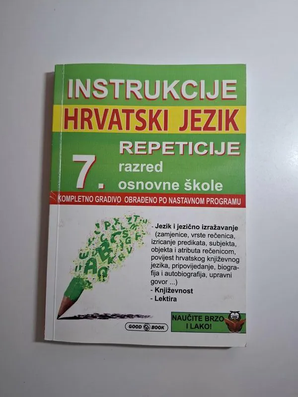 Instrukcije hrvatski jezik za 7. razred osnovne škole - Marija Rakić