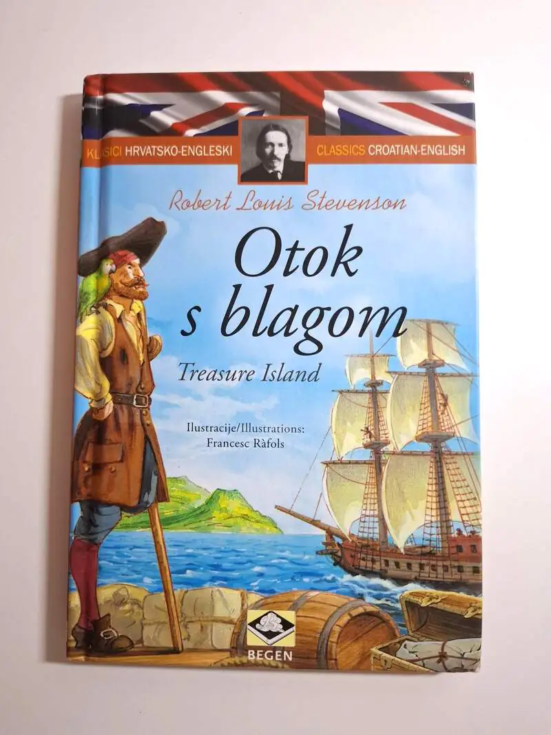 Klasici dvojezični – Otok s blagom Treasure Island , Robert Louis Stevenson