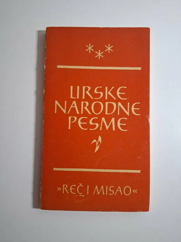 Lirske narodne pesme - Biblioteka Reč i misao