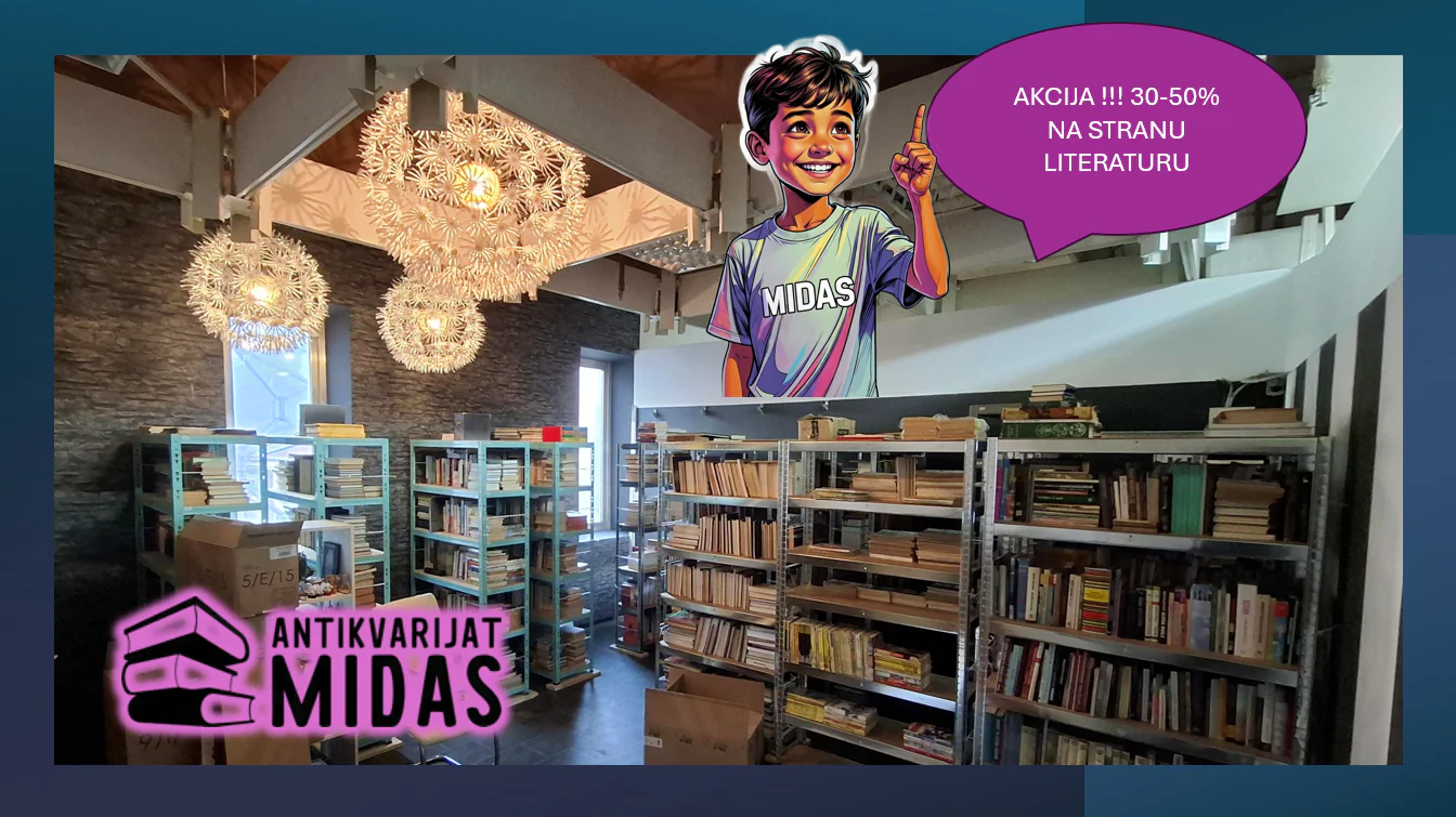 Antikvarijat Midas knjige akcija strana literatura popusti rasprodaja knjiga