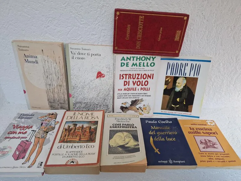 Set od 20 knjiga na talijanskom jeziku , prodaje se kao lot