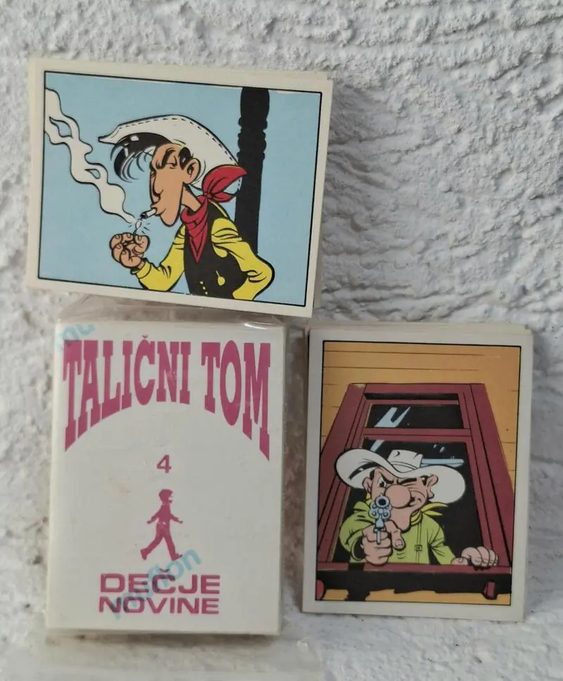 Talični Tom (Lucky Luke) sličice 90 komada , Dečje Novine