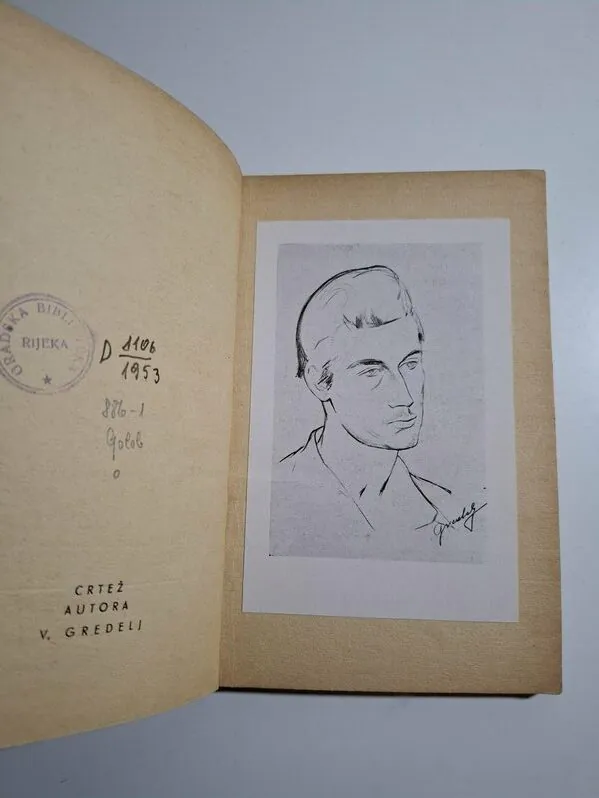 Zvonimir GOLOB - Osjetljivo srdce 1945 potpis autora Sušak 45' likovna oprema Vladimir Gredelj - Slika 3