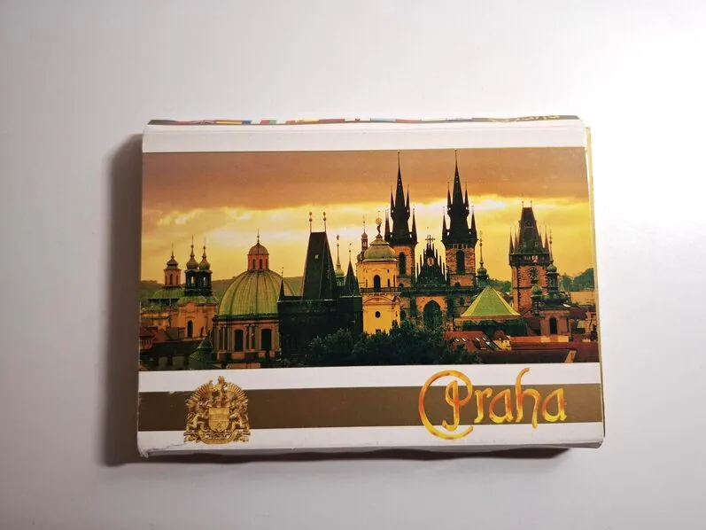Praha - Prag Češka slikovni prikazi gradskih znamenitosti , knjižica (booklet) na harmoniku