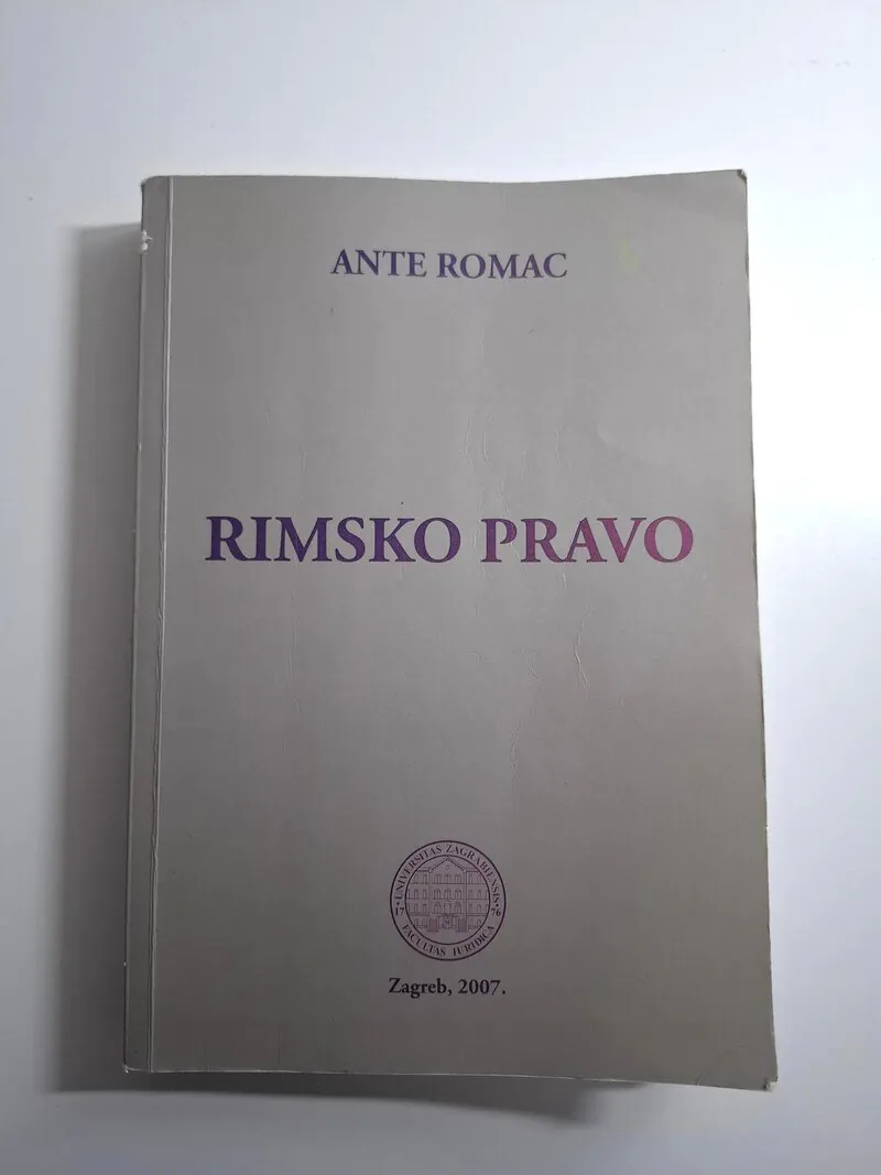Rimsko pravo - Ante Romac