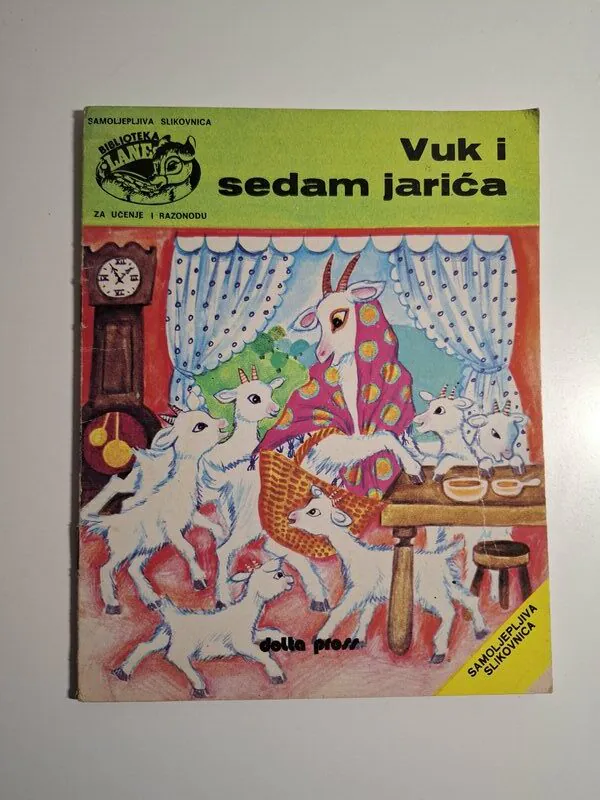 Vuk i sedam jarića - samoljepljiva slikovnica