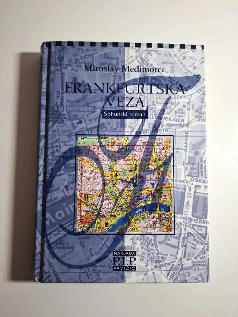 Frankfurtska veza - Miroslav Međimorec (špijunski roman, rat hrvatskih i srpskih obavještajaca)