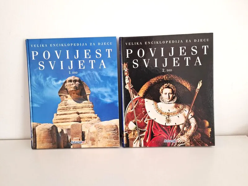 Povijest svijeta 1, 2 – Velika enciklopedija za djecu (Jutarnji list) komplet
