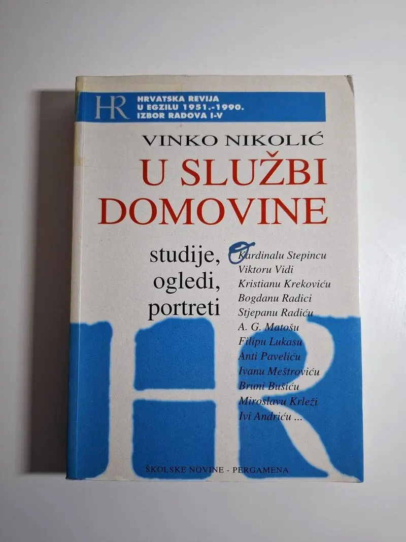 Vinko Nikolić U službi domovine , Hrvatska revija u egzilu 1951.-1990.